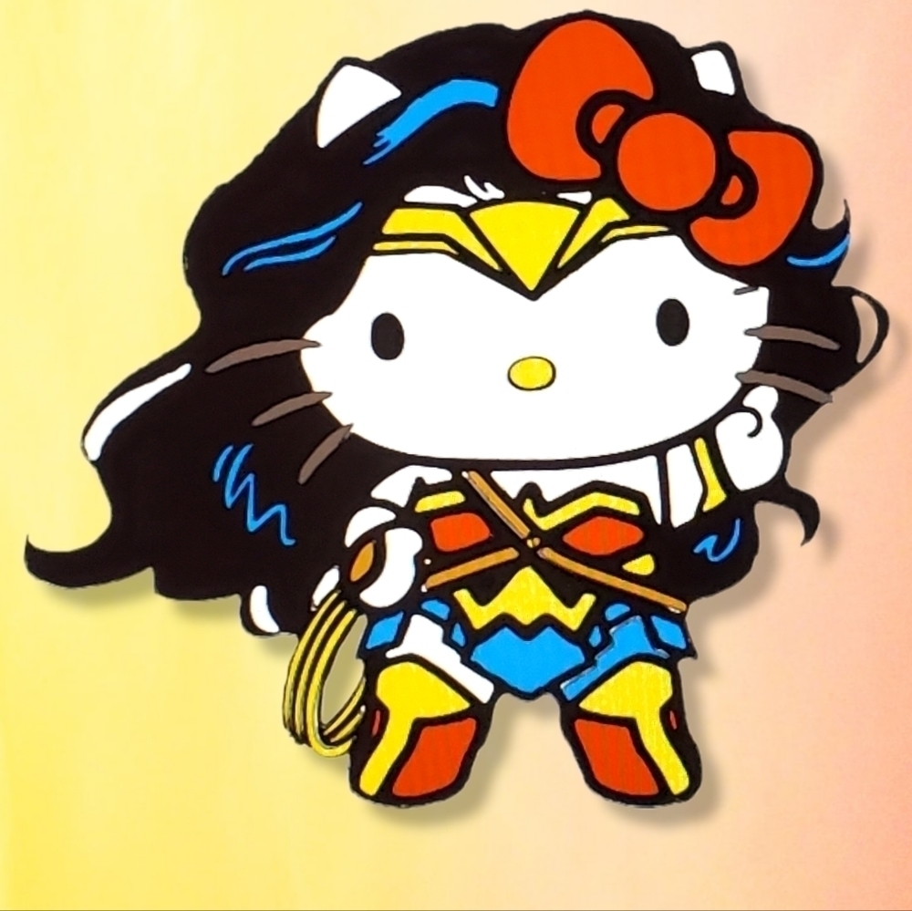 Wonder Kitty Permanent Vinyl Decal
